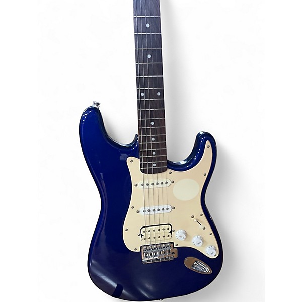 Used 2009 Squier Affinity Stratocaster Daphne Blue Solid Body Electric Guitar