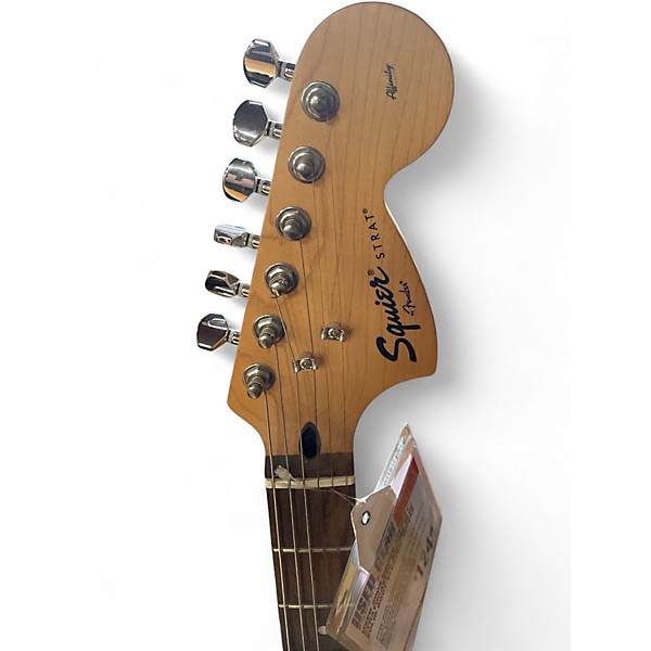 Used 2009 Squier Affinity Stratocaster Daphne Blue Solid Body Electric Guitar