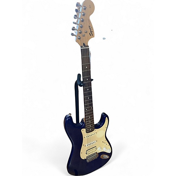 Used 2009 Squier Affinity Stratocaster Daphne Blue Solid Body Electric Guitar