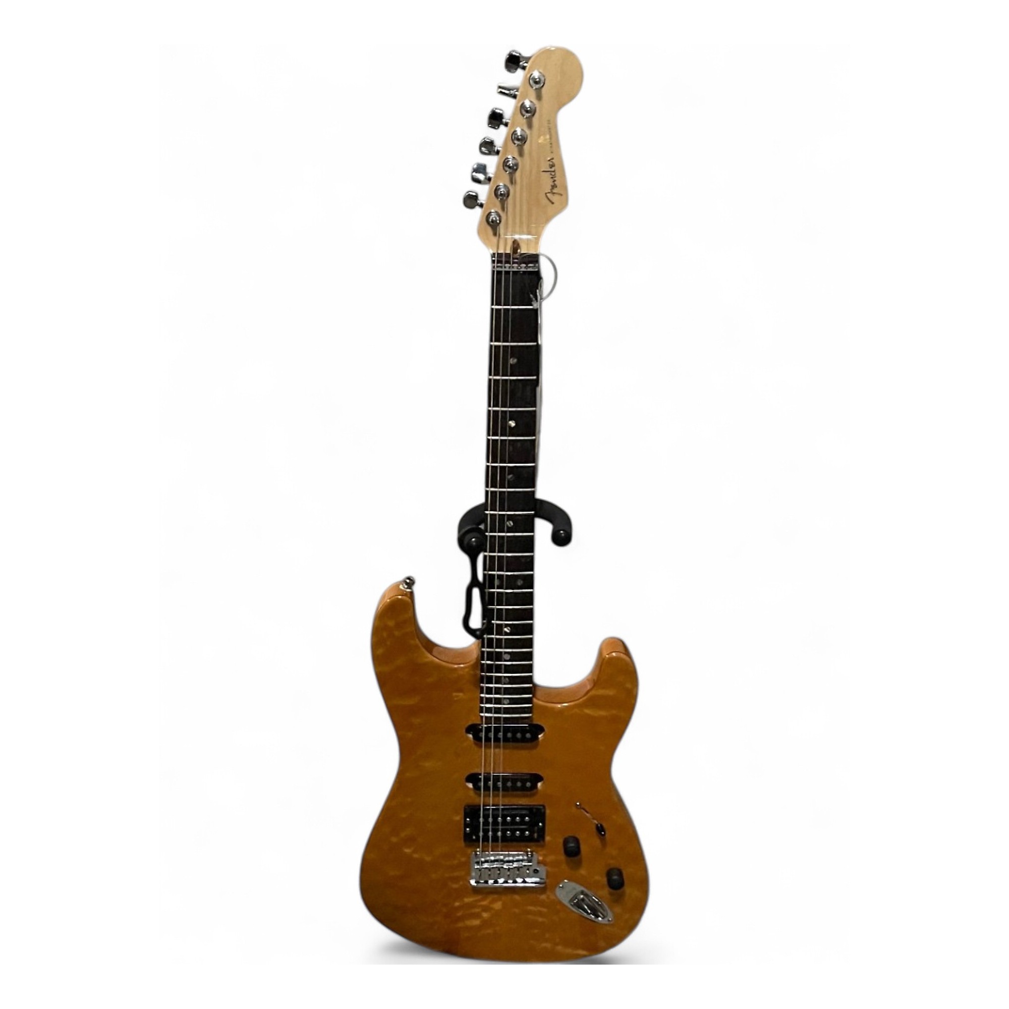 Used Fender AMERICAN DELUXE STRATOCASTER QMT HSS Amber Solid Body