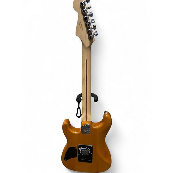 Used Fender AMERICAN DELUXE STRATOCASTER QMT HSS Amber Solid Body Electric Guitar