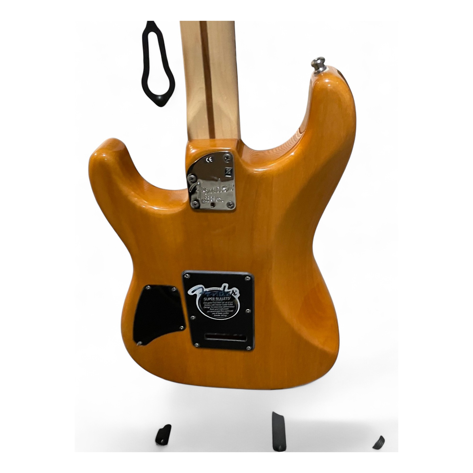 Used Fender AMERICAN DELUXE STRATOCASTER QMT HSS Amber Solid Body