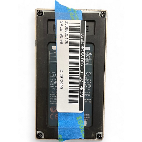 Used BOSS DD3T Effect Pedal