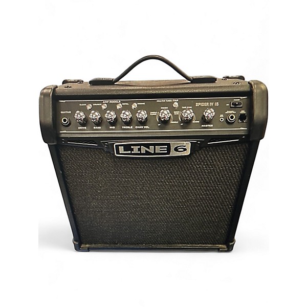 Used Line 6 Spider IV 15W 1X8 Guitar Combo Amp
