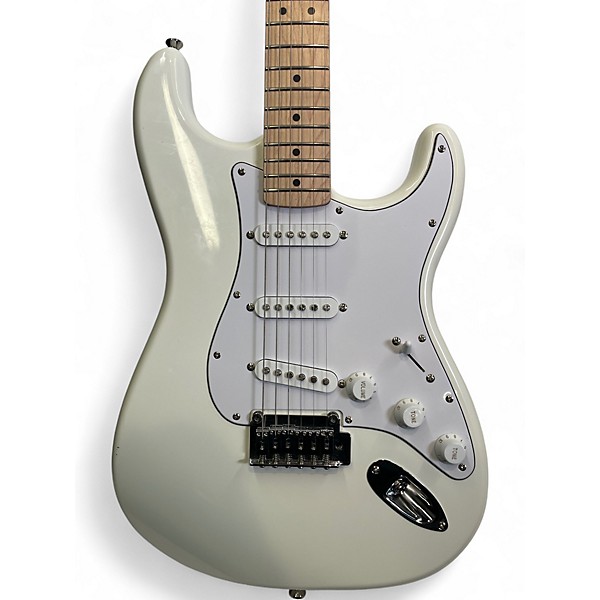 Used Squier Standard Stratocaster White Solid Body Electric Guitar