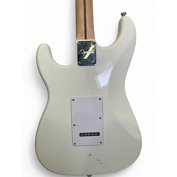 Used Squier Standard Stratocaster White Solid Body Electric Guitar