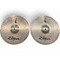 Used Zildjian 14in I SERIES TOP AND BOTTTOM HIHAT PAIR Cymbal