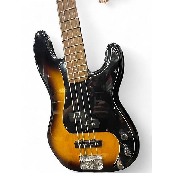 Used Squier Precision Bass 2 Color Sunburst Electric Bass Guitar