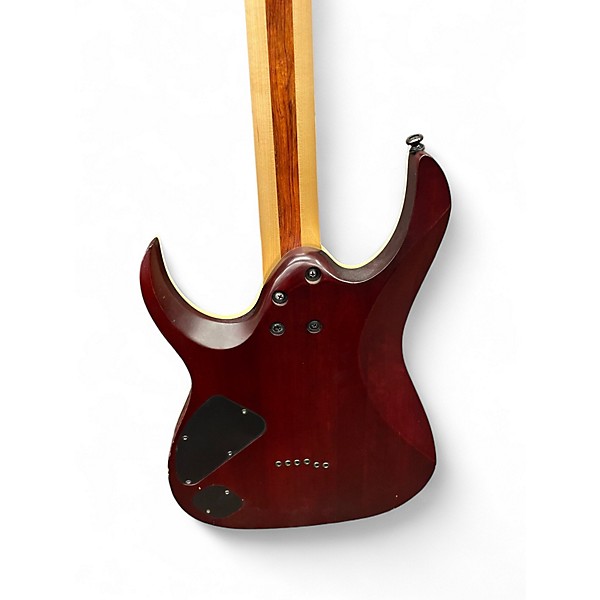 Used Ibanez RGAIX6FM Trans Black Solid Body Electric Guitar