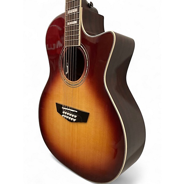 Used D'Angelico Premier Fulton 12 String 2 Color Sunburst 12 String Acoustic Electric Guitar