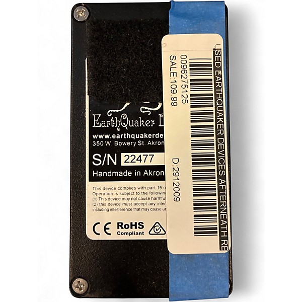 Used EarthQuaker Devices Afterneath Reverb Effect Pedal