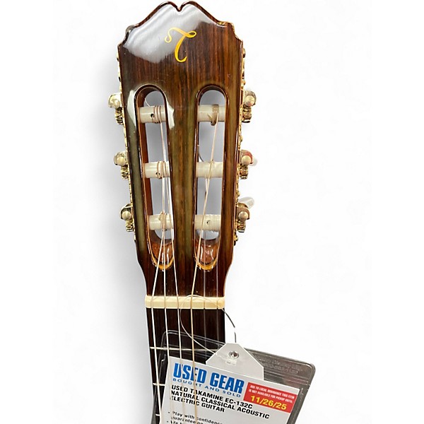 Used Takamine EC-132C Natural Classical Acoustic Electric Guitar
