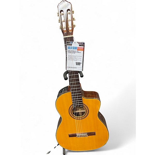 Used Takamine EC-132C Natural Classical Acoustic Electric Guitar
