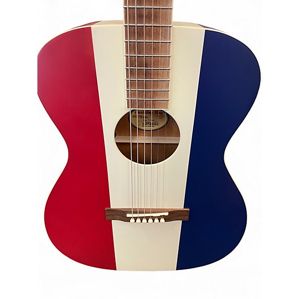 Used Recording King ROA9RWB Bakersfield Red White and Blue Acoustic Guitar