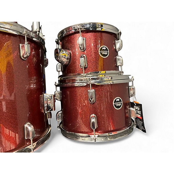 Used PDP by DW 5 Piece Center Stage Red Drum Kit