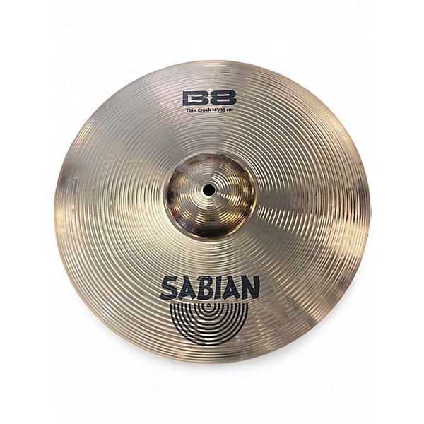 Used SABIAN 14in B8 Thin Crash Cymbal