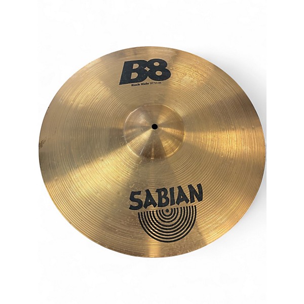 Used SABIAN 20in B8 Rock Ride Cymbal