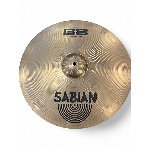 Used SABIAN 17in B8 Thin Crash Cymbal