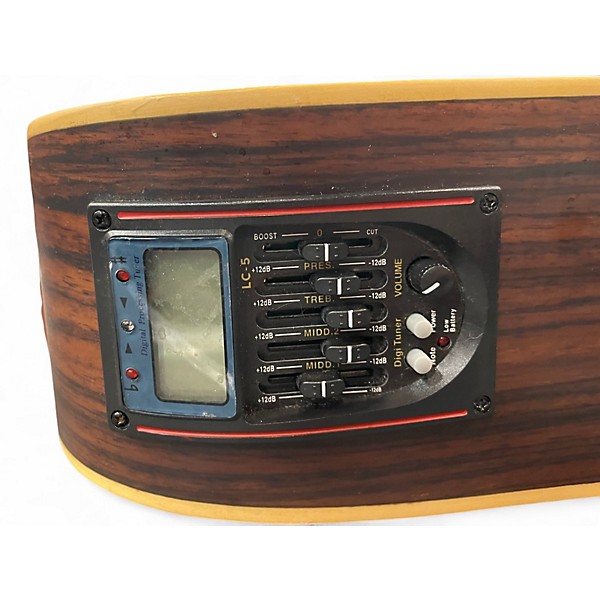 Used Luna OCL DPN Natural Acoustic Electric Guitar