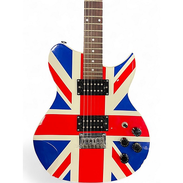 Used Washburn LYON DEF LEPPARD SPECIAL UNION JACK Solid Body Electric Guitar