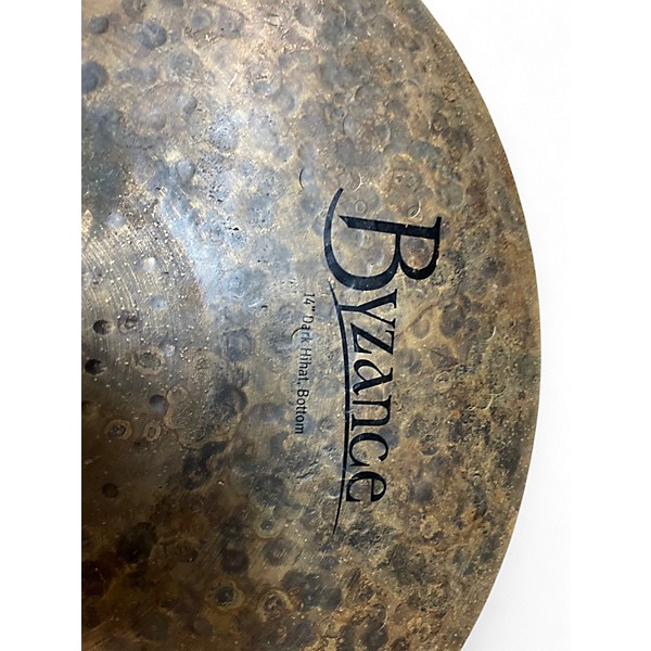 Used MEINL 14in Byzance Dark Hi Hat Pair Cymbal