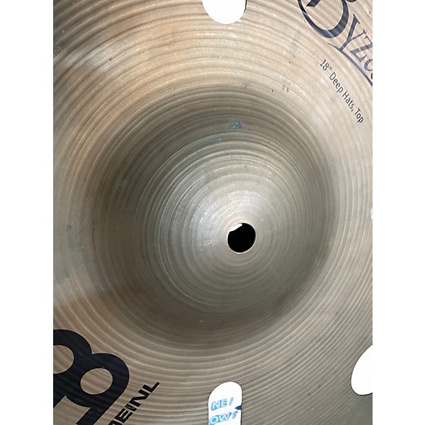 Used MEINL 18in BYZANCE ANIKA NILLES DEEP HATS Cymbal