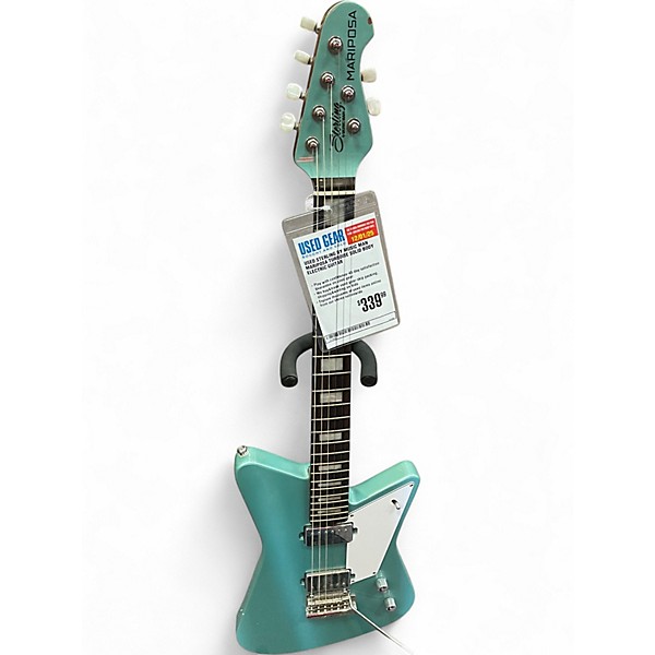 Used Sterling by Music Man Mariposa Turqoise Solid Body Electric Guitar