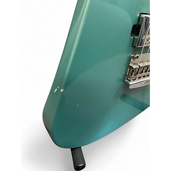 Used Sterling by Music Man Mariposa Turqoise Solid Body Electric Guitar