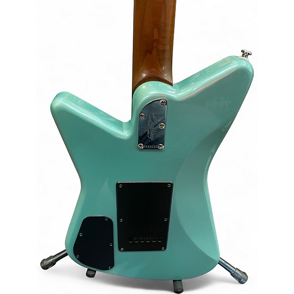 Used Sterling by Music Man Mariposa Turqoise Solid Body Electric Guitar