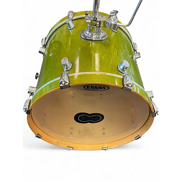 Used PDP by DW 6 Piece X7 GREEN METALLIC Drum Kit
