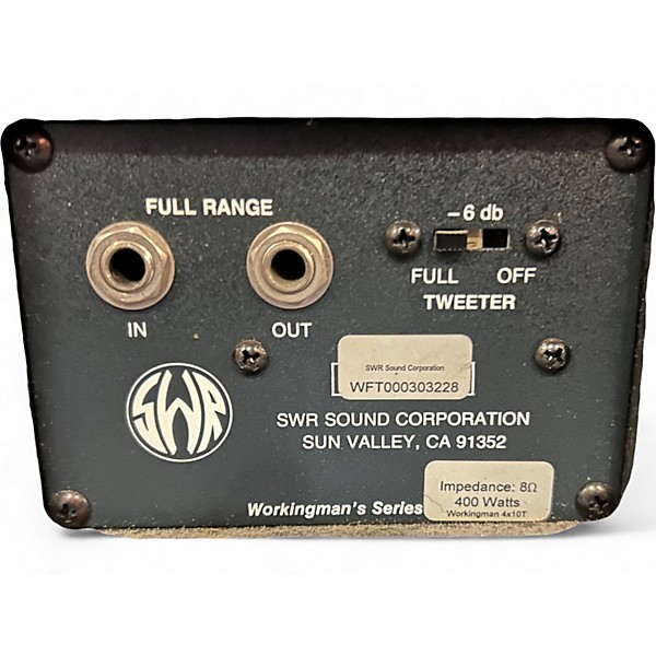 Used SWR WORKINGMAN 4X10T Bass Cabinet