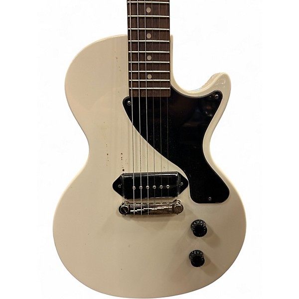 Used Epiphone les paul jr  white Acoustic Guitar