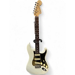Used Fender American Performer Stratocaster SSS Antique White Solid Body Electric Guitar