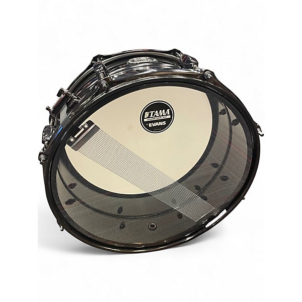 Used TAMA 14X6.5 Metalworks Steel Snare Drum  Black Drum