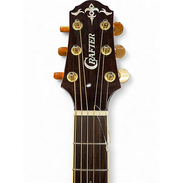 Used Crafter Guitars DRAGON ROSE PLUS Natural Acoustic Electric Guitar