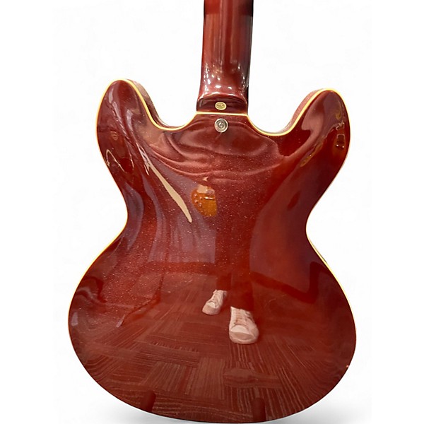 Used Firefly FF338 2 Tone Sunburst Hollow Body Electric Guitar