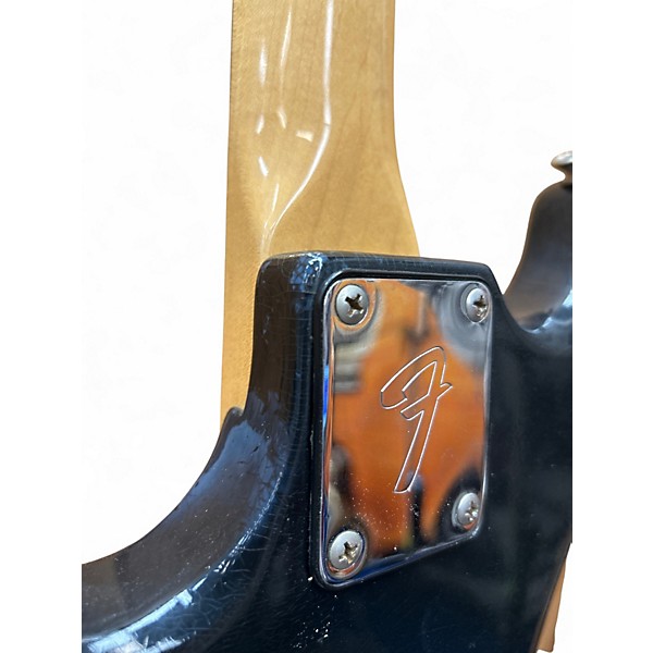 Vintage 1977 Fender Mustang Black Solid Body Electric Guitar