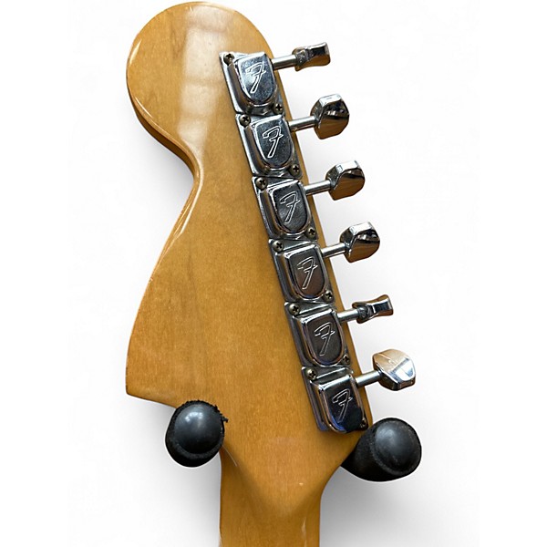 Vintage 1977 Fender Mustang Black Solid Body Electric Guitar