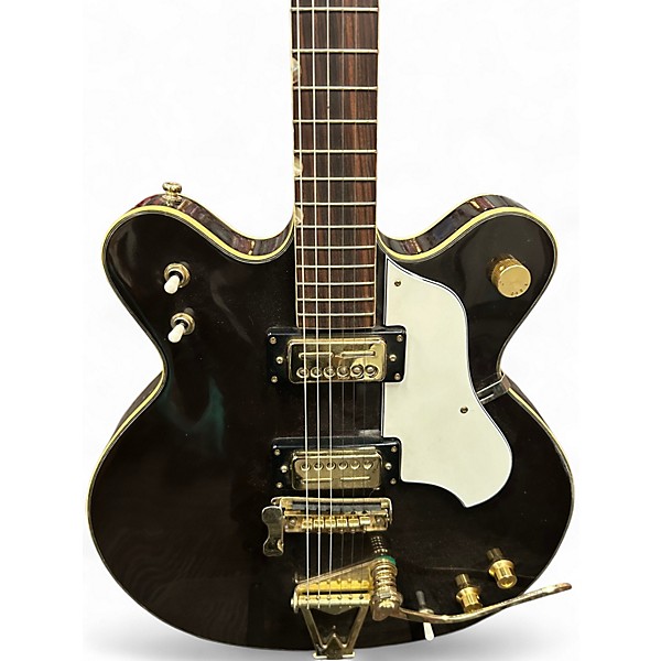 Vintage 1970s Ventura CG Semi Hollow Brown Hollow Body Electric Guitar