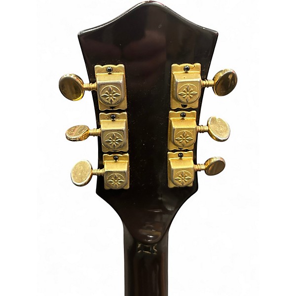 Vintage 1970s Ventura CG Semi Hollow Brown Hollow Body Electric Guitar