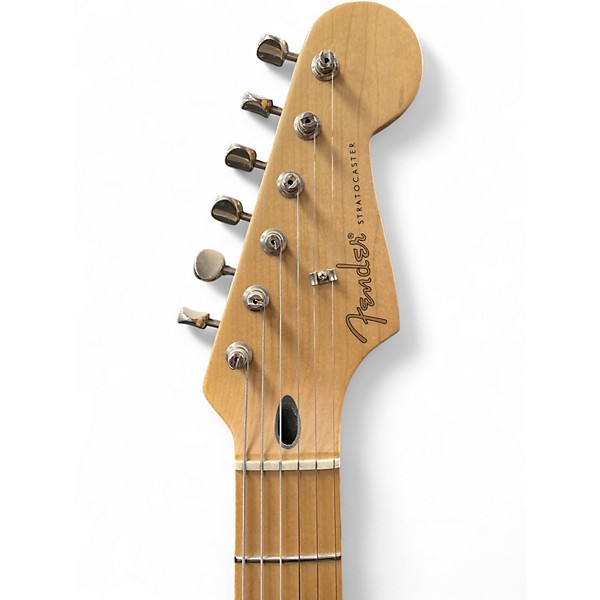 Used 2010 Fender Artist Series Jimmie Vaughan Tex-Mex Stratocaster Classic White Solid Body Electric Guitar