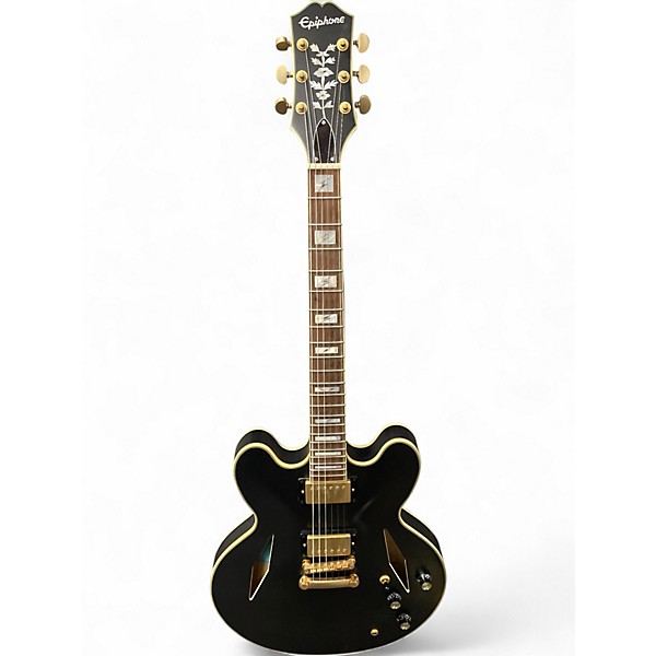 Used Epiphone EMILY WOLFE SHERATON Black Hollow Body Electric Guitar