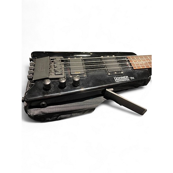 Used Hohner B2  Black Electric Bass Guitar