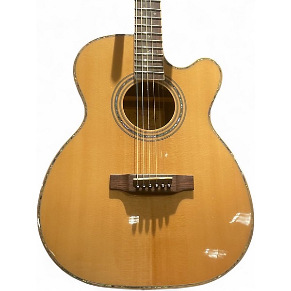 Used Zager ZAD9000MCE Natural Acoustic Electric Guitar