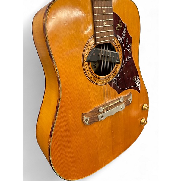 Vintage 1970s Klira BLUE HILL Natural 12 String Acoustic Guitar
