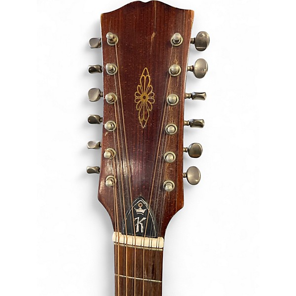 Vintage 1970s Klira BLUE HILL Natural 12 String Acoustic Guitar