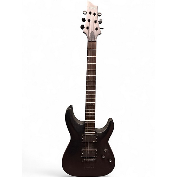 Used Schecter Guitar Research C1 Platinum Satin Black Solid Body Electric Guitar