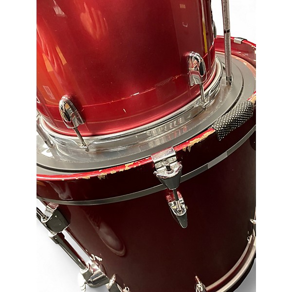 Used Yamaha 4 Piece Stage Custom RED Drum Kit