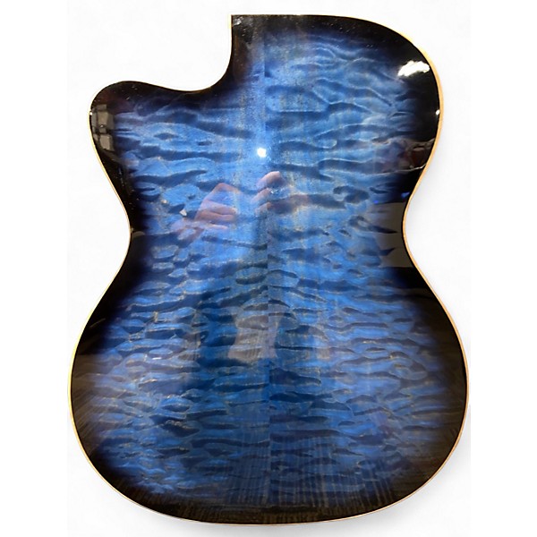 Used Martin OMCE Blue Edge Burst Special Acoustic Electric Guitar