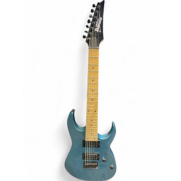 Used Ibanez GIO GRG7221M METALLIC LIGHT BLUE Solid Body Electric Guitar